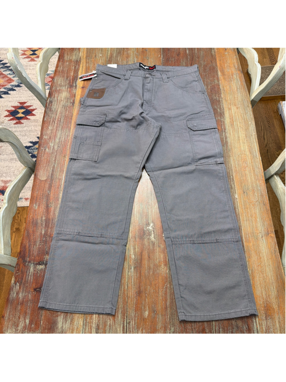 Wrangler RIGGS Ranger Work Pants 36x30 Gray Ripstop Utility Cargo NWT⁠